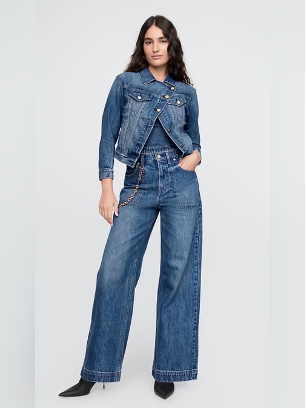 GapxGaia Wide Leg High-Rise Jeans